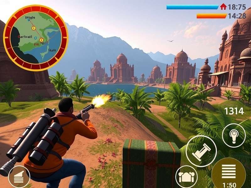 Elite Expedition showing Indian cultural elements Elite Expedition Indian gameplay screenshot
